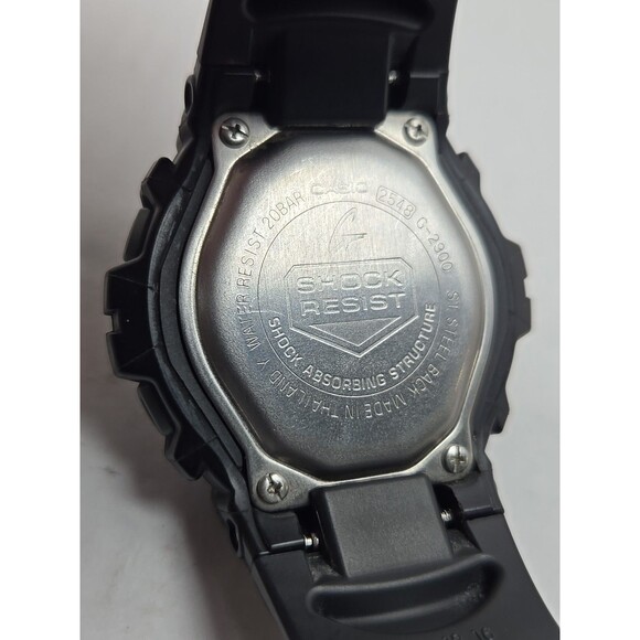Casio G Shock G-2900 Digital Watch 200M WR World Time EL Data Memory New Battery - Picture 10 of 11
